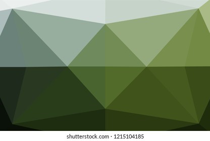 Dark Green vector blurry hexagon texture. Modern geometrical abstract illustration with gradient. Brand new design for your business.
