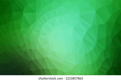 Dark Green vector blurry hexagon template. A completely new color illustration in a vague style. The elegant pattern can be used as part of a brand book.