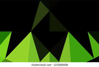 Dark Green vector blurry hexagon texture. Creative illustration in halftone style with gradient. A completely new design for your business.