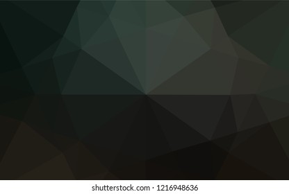Dark Green vector blurry hexagon texture. Shining colored illustration in a Brand new style. The template can be used as a background for cell phones.