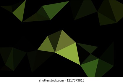 Dark Green vector blurry hexagon texture. Colorful illustration in abstract style with gradient. The completely new template can be used for your brand book.