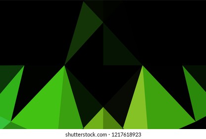 Dark Green vector blurry hexagon pattern. Colorful abstract illustration with gradient. The completely new template can be used for your brand book.