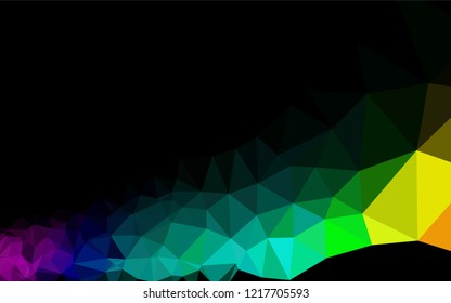 Dark Green vector blurry hexagon pattern. Modern geometrical abstract illustration with gradient. The completely new template can be used for your brand book.