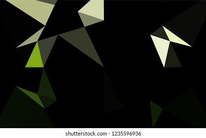 Dark Green vector blurry hexagon pattern. Shining colored illustration in a Brand new style. A new texture for your design.