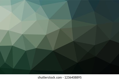 Dark Green vector blurry hexagon template. Modern geometrical abstract illustration with gradient. The textured pattern can be used for background.
