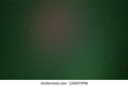 Dark Green vector blurry hexagon template. A completely new color illustration in a vague style. A new texture for your design.