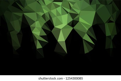 Dark Green vector blurry hexagon texture. Modern geometrical abstract illustration with gradient. A new texture for your design.