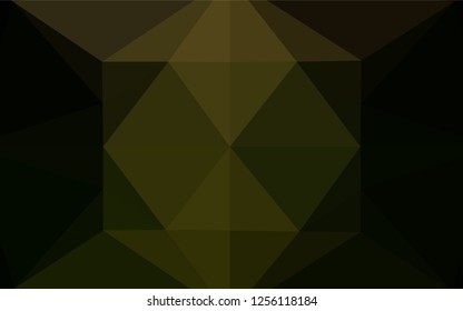 Dark Green vector blurry hexagon template. Colorful abstract illustration with gradient. The completely new template can be used for your brand book.