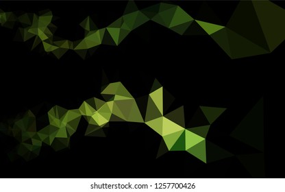 Dark Green vector blurry hexagon template. Shining colored illustration in a Brand new style. The elegant pattern can be used as part of a brand book.