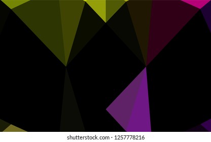 Dark Green vector blurry hexagon template. Creative illustration in halftone style with gradient. A completely new template for your business design.