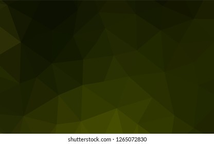 Dark Green vector blurry hexagon template. Shining colored illustration in a Brand new style. The completely new template can be used for your brand book.
