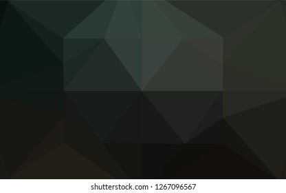 Dark Green vector blurry hexagon template. An elegant bright illustration with gradient. A completely new design for your business.