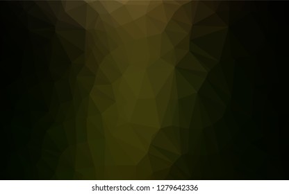 Dark Green vector blurry hexagon pattern. Modern geometrical abstract illustration with gradient. The textured pattern can be used for background.