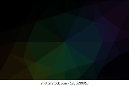 Dark Green vector blurry hexagon texture. Brand new colored illustration in blurry style with gradient. The polygonal design can be used for your web site.