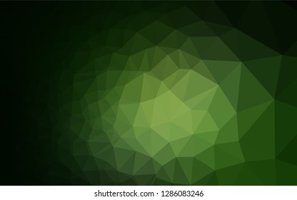 Dark Green vector blurry hexagon texture. Modern geometrical abstract illustration with gradient. A completely new template for your business design.