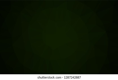 Dark Green vector blurry hexagon template. An elegant bright illustration with gradient. A new texture for your design.