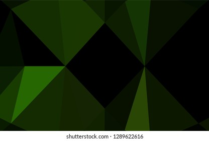 Dark Green vector blurry hexagon template. A vague abstract illustration with gradient. The elegant pattern can be used as part of a brand book.