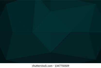 Dark Green vector blurry hexagon template. Shining colored illustration in a Brand new style. The polygonal design can be used for your web site.