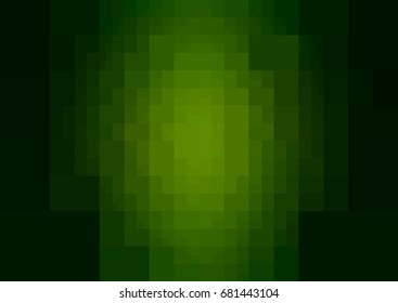 Dark Green vector blurry rectangle background design. Geometric background in Origami style with gradient. 