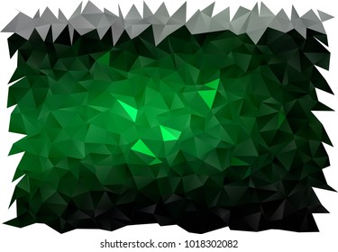 Dark Green vector blurry triangle background. A vague abstract illustration with gradient. The elegant pattern can be used as part of a brand book.