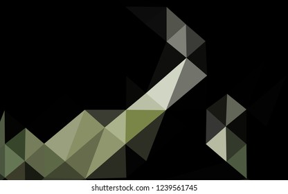 Dark Green vector blurry triangle pattern. Colorful abstract illustration with gradient. New texture for your design.