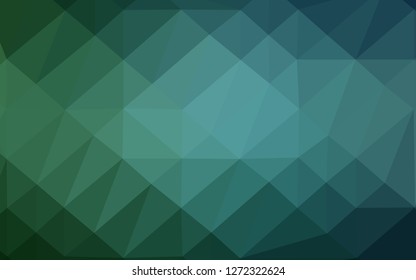 Dark Green vector blurry triangle template. Glitter abstract illustration with an elegant design. Completely new design for your business.