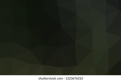 Dark Green vector blurry triangle pattern. Modern geometrical abstract illustration with gradient. Brand new design for your business.