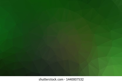 Dark Green vector blurry triangle texture. Shining colored illustration in a Brand new style. Completely new template for your business design.