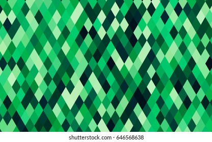 Dark Green vector blurry triangle pattern. A completely new color illustration in a vague style. A completely new design for your business.