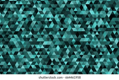 Dark Green vector blurry triangle background. A vague abstract illustration with gradient. A completely new template for your business design.