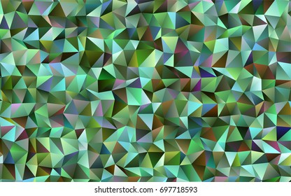 Dark Green vector blurry triangle template. Creative geometric illustration in Origami style with gradient. A completely new design for your business.