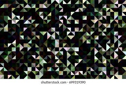Dark Green vector blurry triangle template. Geometric illustration in Origami style with gradient.  Brand-new design for your business.