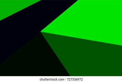 Dark Green vector blurry triangle background. A sample with polygonal shapes. The completely new template can be used for your brand book.