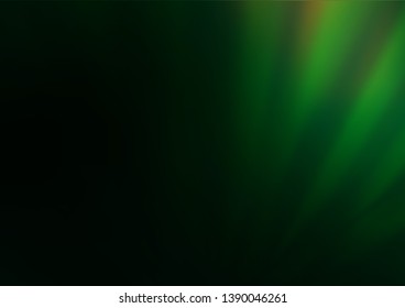 Dark Green vector bokeh and colorful pattern. Shining colorful illustration in a Brand new style. A new texture for your design.