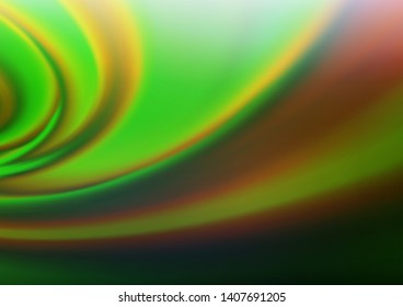 Dark Green vector bokeh and colorful pattern. A completely new color illustration in a bokeh style. The template can be used for your brand book.