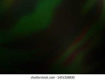 Dark Green vector bokeh and colorful pattern. Creative illustration in halftone style with gradient. Brand new style for your business design.