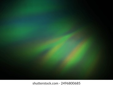 Dark Green vector bokeh and colorful pattern. Modern geometrical abstract illustration with gradient. The blurred design can be used for your web site.