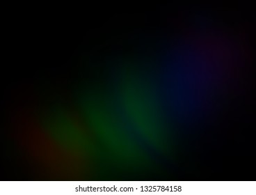 Dark Green vector bokeh pattern. Colorful illustration in blurry style with gradient. The template can be used for your brand book.