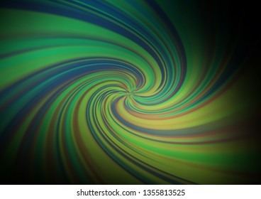 Dark Green vector bokeh pattern. Modern geometrical abstract illustration with gradient. Brand new design for your business.