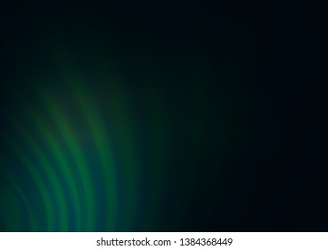 Dark Green vector bokeh pattern. Colorful abstract illustration with gradient. Brand new design for your business.