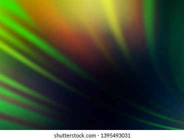 Dark Green vector bokeh pattern. Colorful illustration in blurry style with gradient. A new texture for your design.