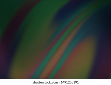 Dark Green vector bokeh pattern. Glitter abstract illustration with an elegant design. The template can be used for your brand book.