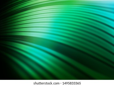 Dark Green vector bokeh pattern. An elegant bright illustration with gradient. The background for your creative designs.