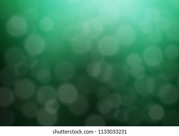 Dark Green vector bokeh template. An elegant bright illustration with gradient. Brand new style for your business design.