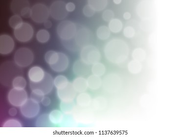 Dark Green vector bokeh template. Colorful abstract illustration with gradient. The blurred design can be used for your web site.