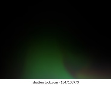 Dark Green vector bokeh template. Colorful illustration in abstract style with gradient. The elegant pattern for brand book.