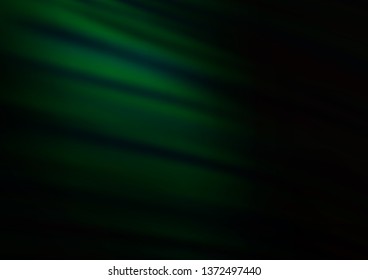Dark Green vector bokeh template. Glitter abstract illustration with an elegant design. Brand new style for your business design.