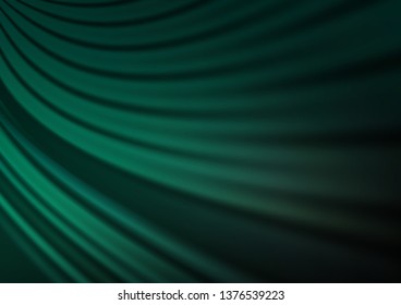 Dark Green vector bokeh template. Colorful abstract illustration with gradient. The elegant pattern for brand book.