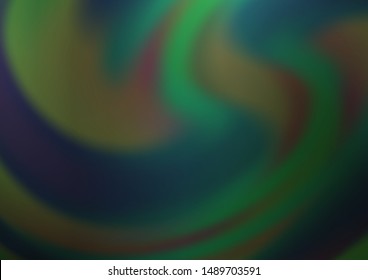 Dark Green vector bokeh template. An elegant bright illustration with gradient. The blurred design can be used for your web site.