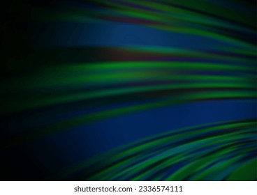 Dark Green vector bokeh template. A vague abstract illustration with gradient. The template can be used for your brand book.